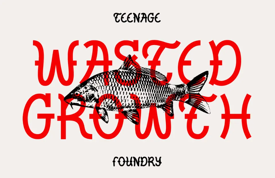 TF Wasted Growth Display Font